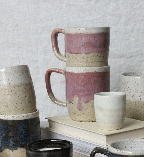 Pink Speckled Mug - Large